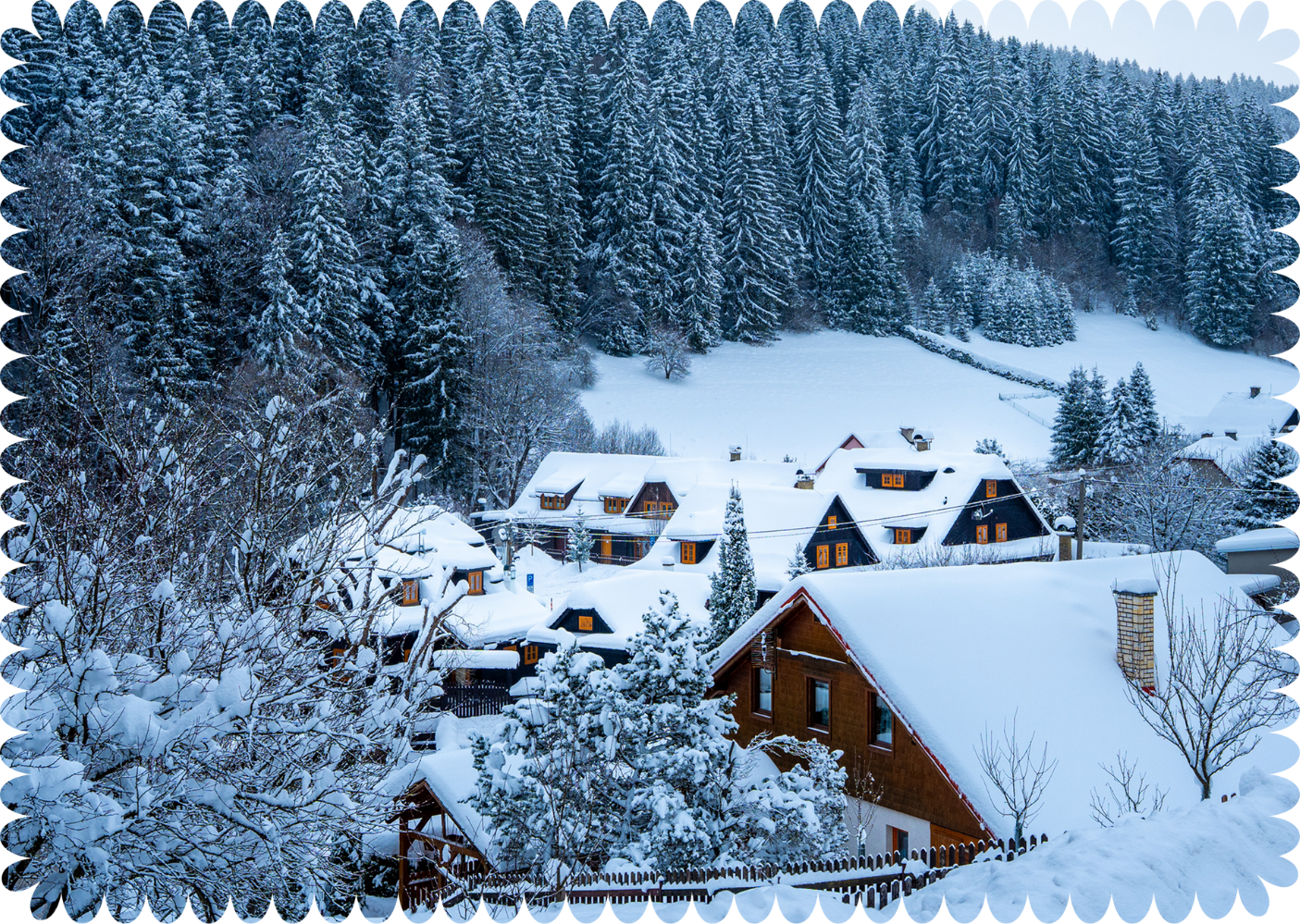 Zasněžené ubytování Velké Karlovice